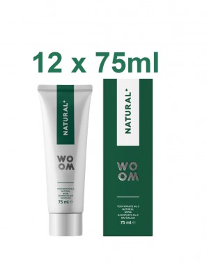 Woom Natural + tandpasta grootverp. 12x75ml.