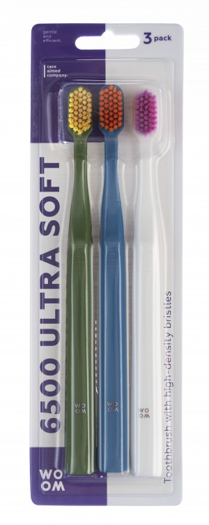 Woom tandenborstels 6500 ultra soft 3stuks